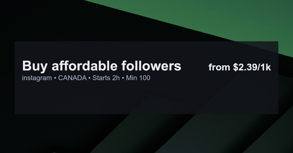 instagram followers canada