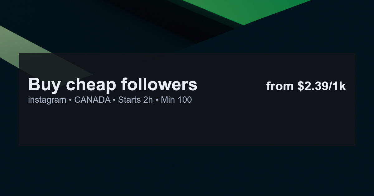 instagram followers canada