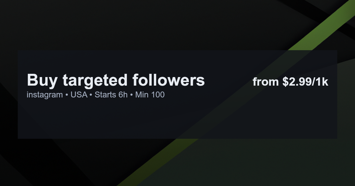 Buy targeted followers for instagram in usa