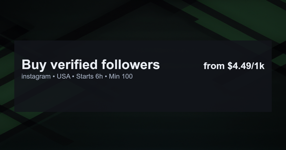 Buy verified followers for instagram in usa